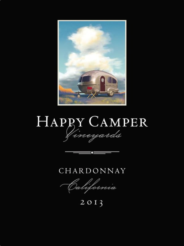 Happy Camper Chardonnay 2013 Front Label