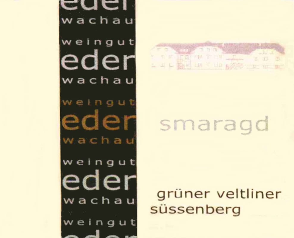 Weingut Eder Wachau Sussenberg Smaragd Gruner Veltliner 2012 Front Label