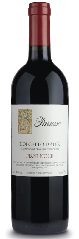 Parusso Dolcetto d'Alba Piani Noce 2016 Front Bottle Shot