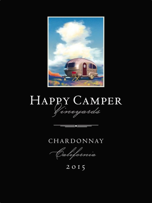 Happy Camper Chardonnay 2015 Front Label