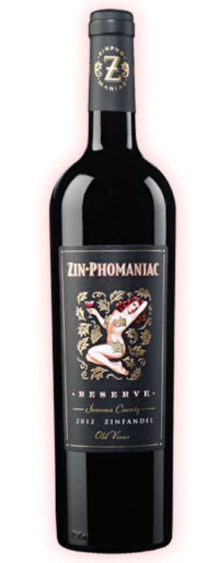 Zin-Phomaniac Sonoma County Reserve Zinfandel 2012 Front Bottle Shot