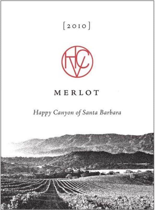 Happy Canyon Vineyards Merlot 2010 Front Label