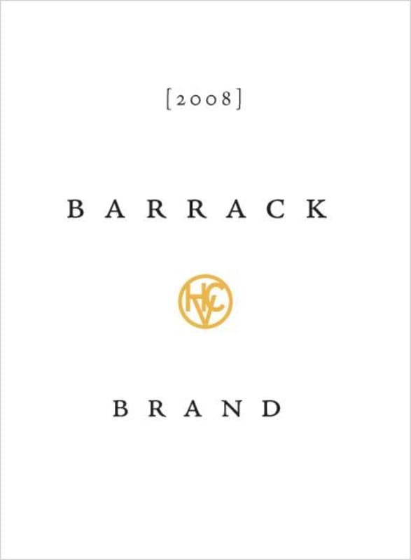 Happy Canyon Vineyards Barrack Brand 2008 Front Label