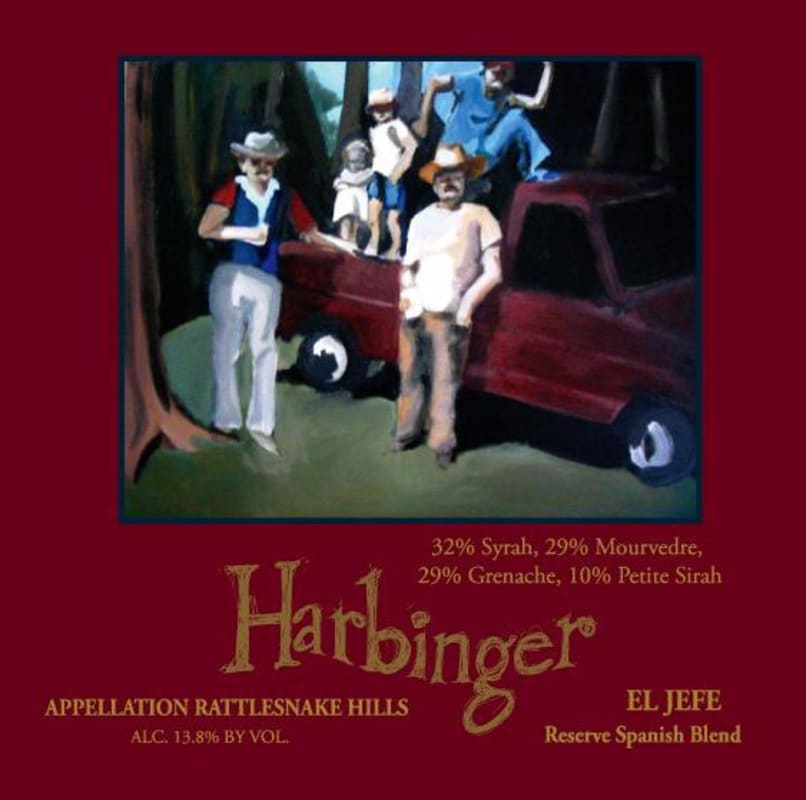 Harbinger Winery El Jefe Reserve Spanish Blend 2010 Front Label