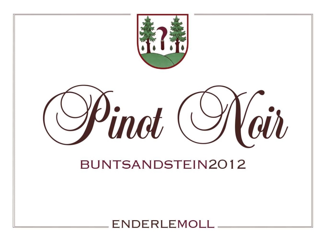 Weingut Enderle & Moll Buntsandstein Pinot Noir 2012 Front Label