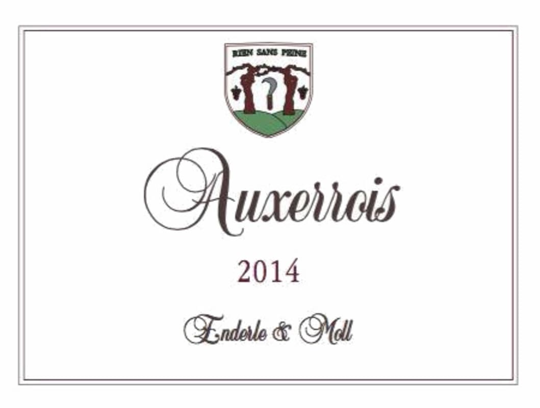 Weingut Enderle & Moll Auxerrois 2014 Front Label