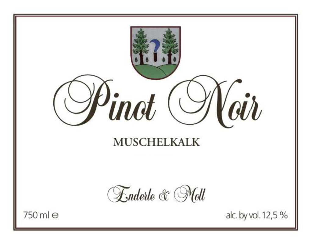 Weingut Enderle & Moll Muschelkalk Pinot Noir 2011 Front Label