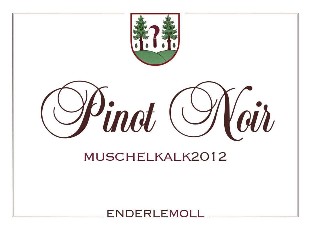 Weingut Enderle & Moll Muschelkalk Pinot Noir 2012 Front Label