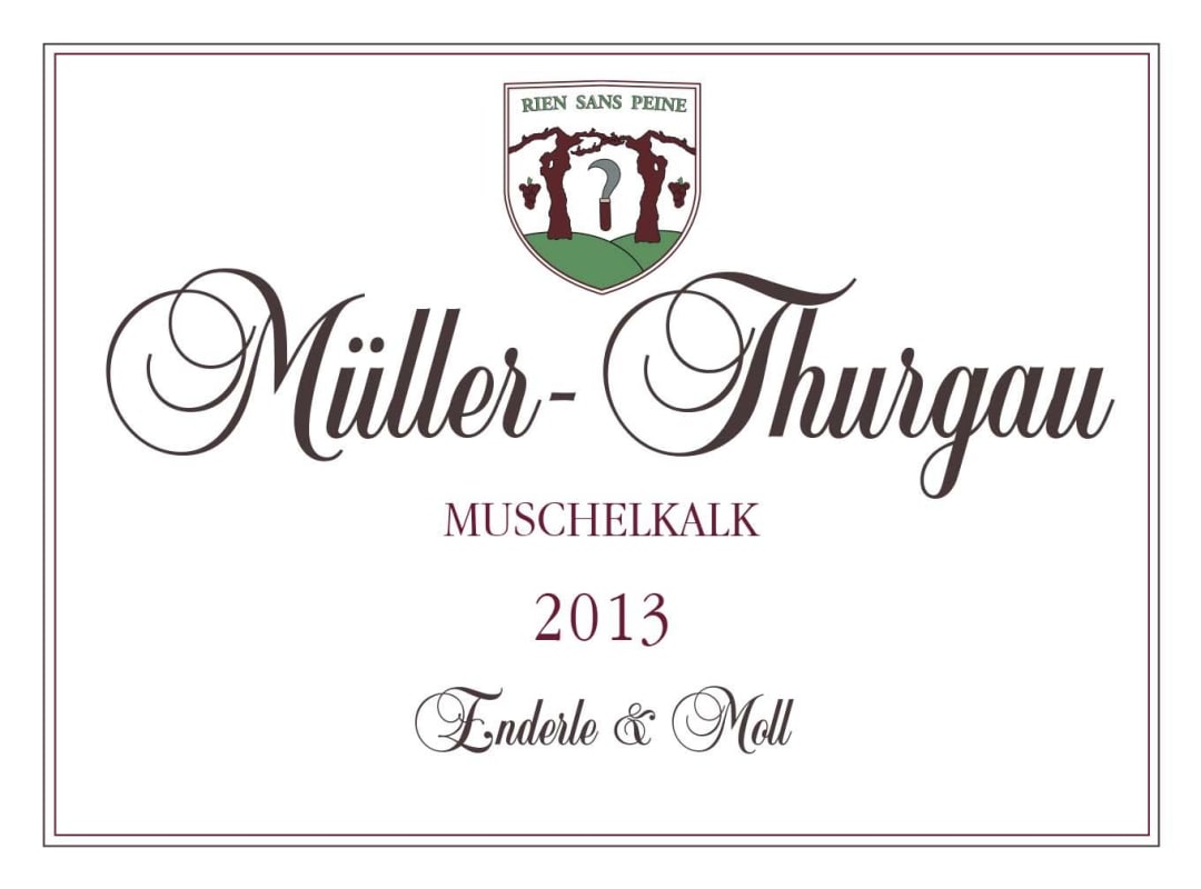 Weingut Enderle & Moll Muschelkalk Muller-Thurgau 2013 Front Label