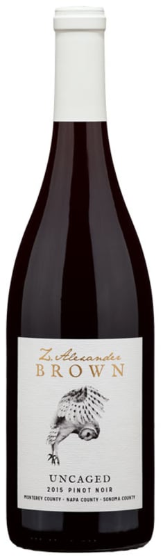 Z. Alexander Brown Uncaged Pinot Noir 2015 Front Bottle Shot
