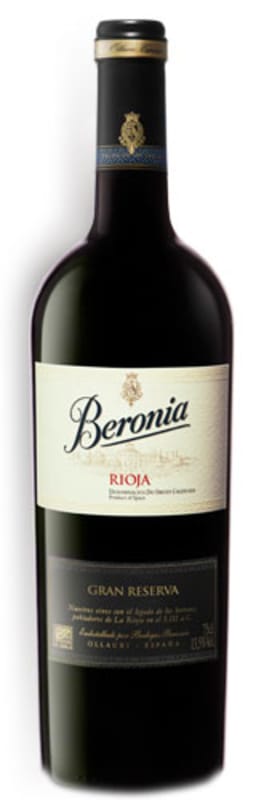 Bodegas Beronia Rioja Gran Reserva 2009 Front Bottle Shot
