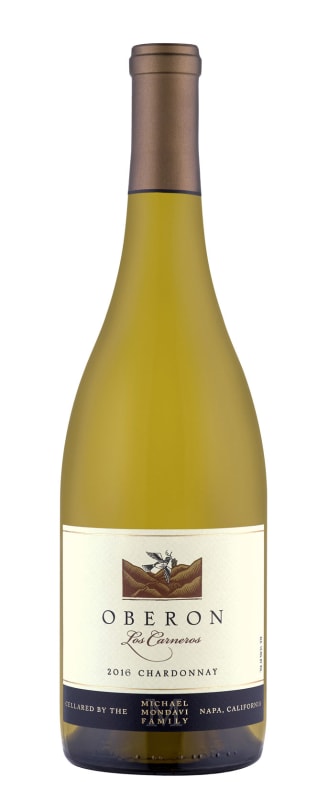 Oberon Chardonnay 2016 Front Bottle Shot