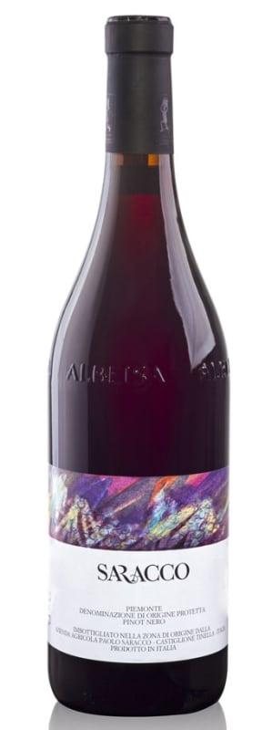 Saracco Pinot Noir 2016 Front Bottle Shot