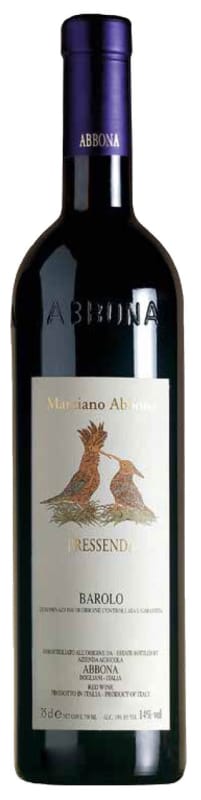 Abbona Barolo Pressenda 2012 Front Bottle Shot