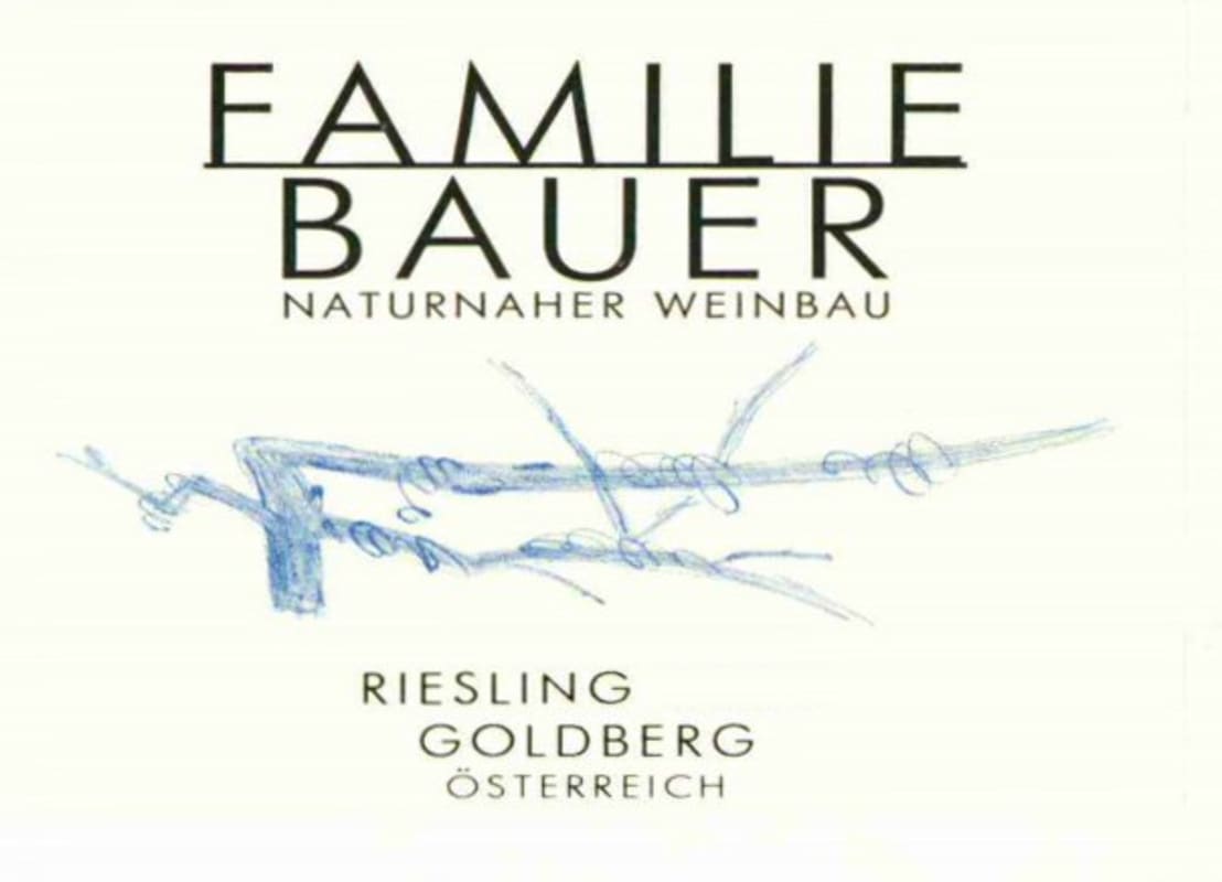 Weingut Familie Bauer Goldberg Riesling 2015 Front Label