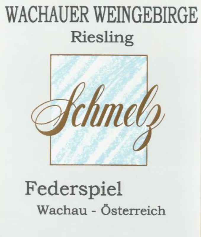 Weingut Familie Schmelz Wachauer Weingebirge Federspiel Riesling 2009 Front Label
