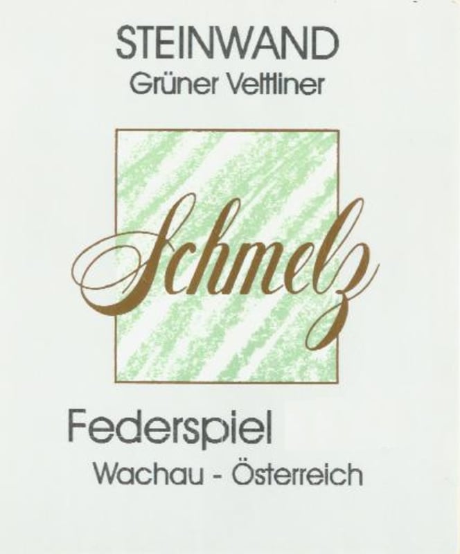 Weingut Familie Schmelz Steinwand Federspiel Gruner Veltliner 2009 Front Label