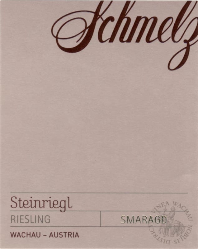 Weingut Familie Schmelz Steinriegl Smaragd Riesling 2014 Front Label