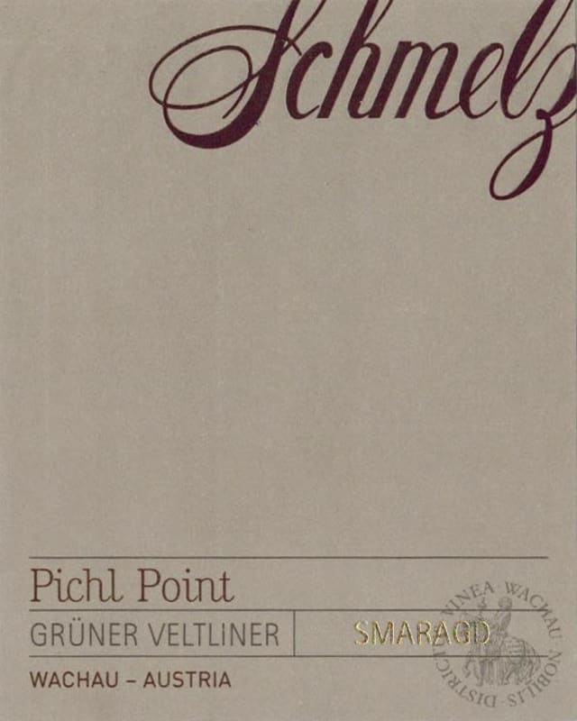 Weingut Familie Schmelz Pichl Point Smaragd Gruner Veltliner 2013 Front Label