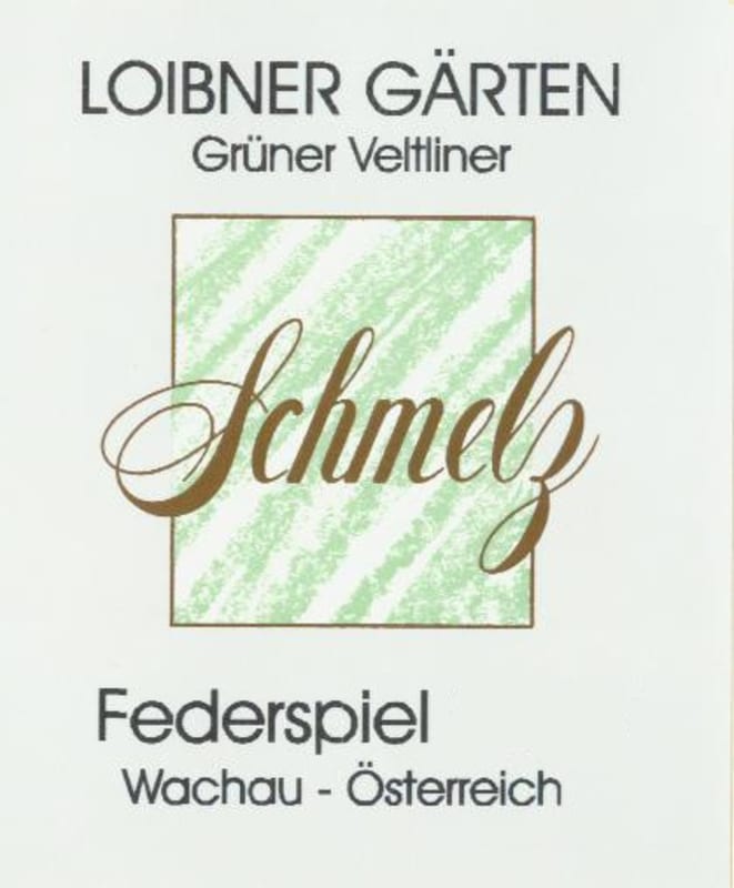 Weingut Familie Schmelz Loibner Garten Federspiel Gruner Veltliner 2009 Front Label