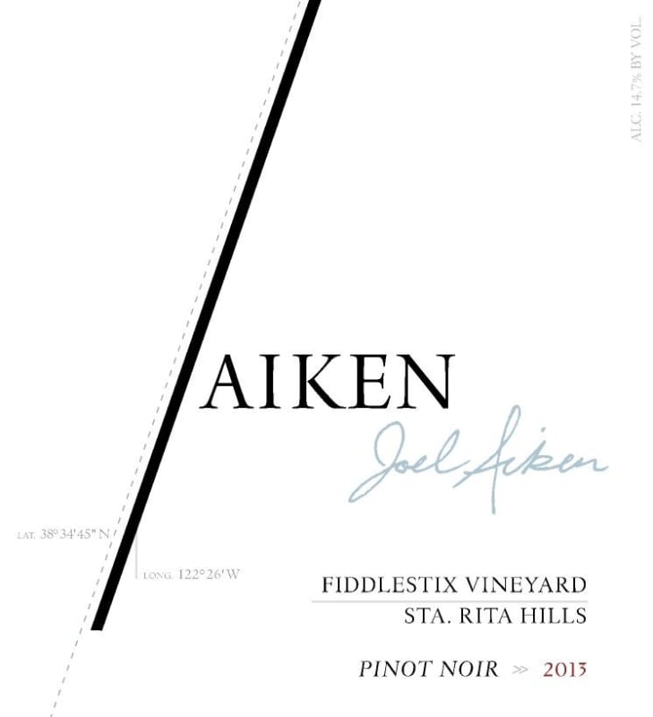 Aiken Fiddlestix Vineyard Pinot Noir 2013 Front Label