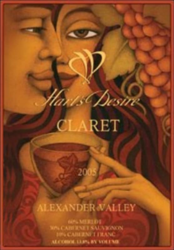 Hart's Desire Wines Claret 2005 Front Label