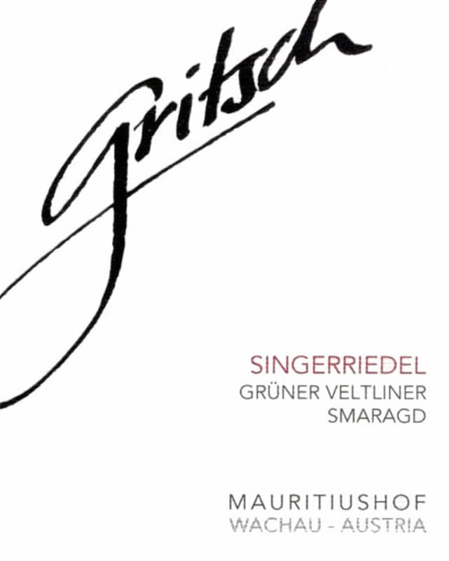 Weingut FJ Gritsch Singerriedel Smaragd Gruner Veltliner 2014 Front Label