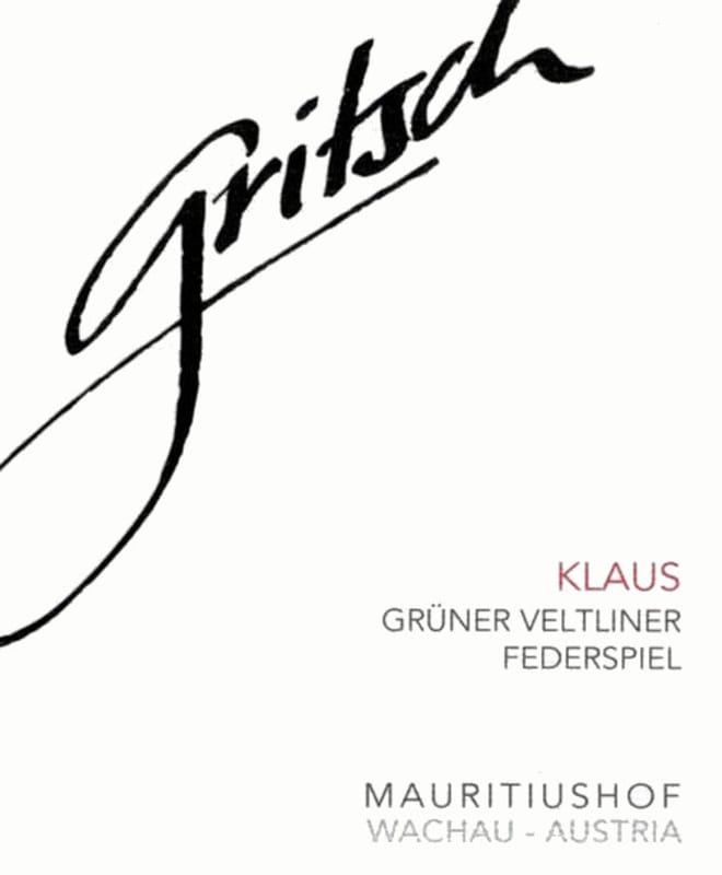 Weingut FJ Gritsch Klaus Federspiel Gruner Veltliner 2014 Front Label