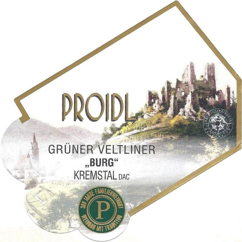 Weingut Franz und Andrea Proidl Senftenberger Burg Gruner Veltliner 2015 Front Label