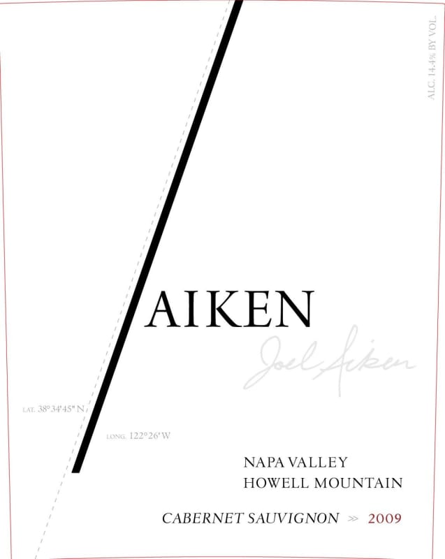 Aiken Howell Mountain Cabernet Sauvignon 2009 Front Label
