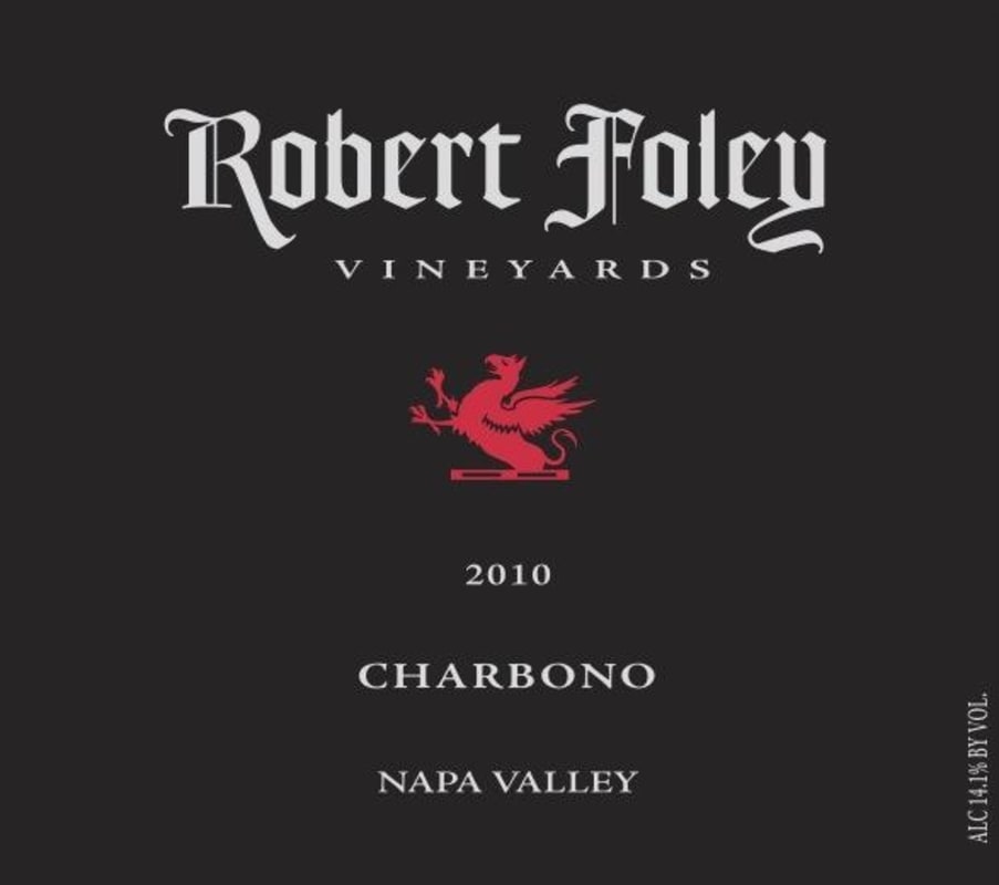 Robert Foley Vineyards Charbono 2010 Front Label