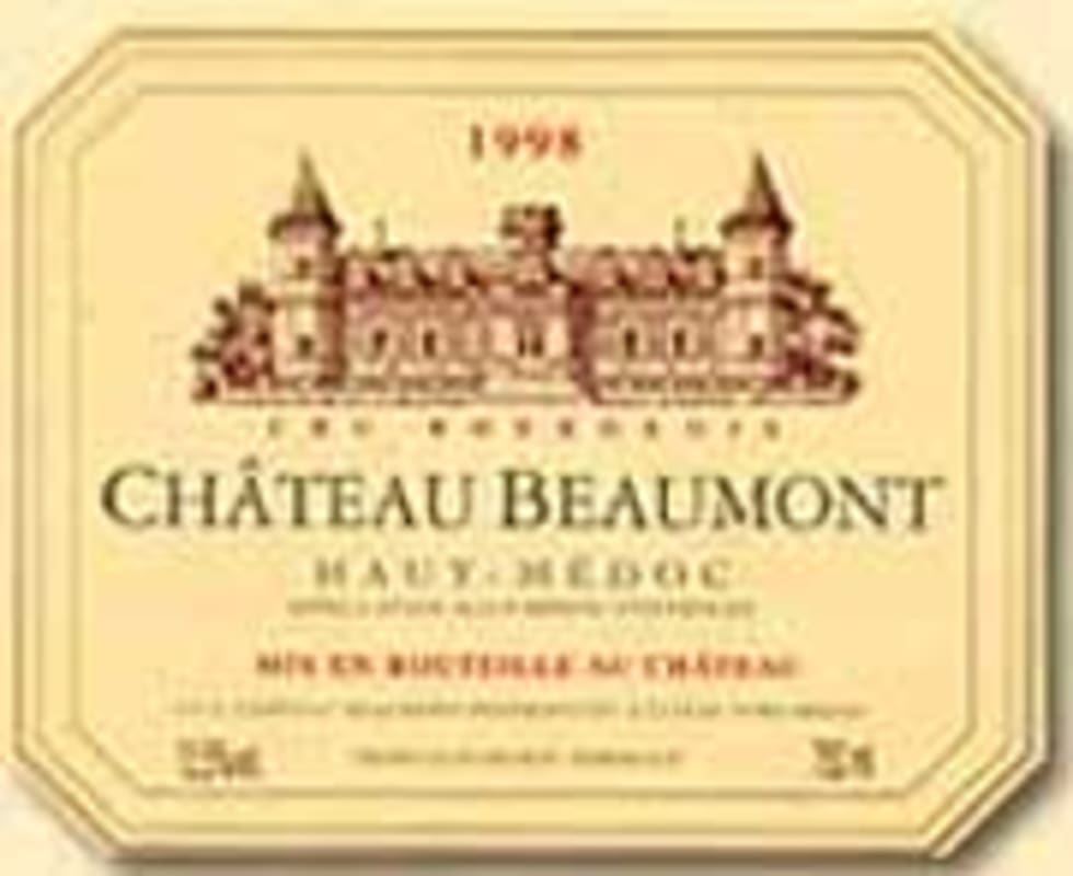 Chateau Beaumont 1998 Front Label