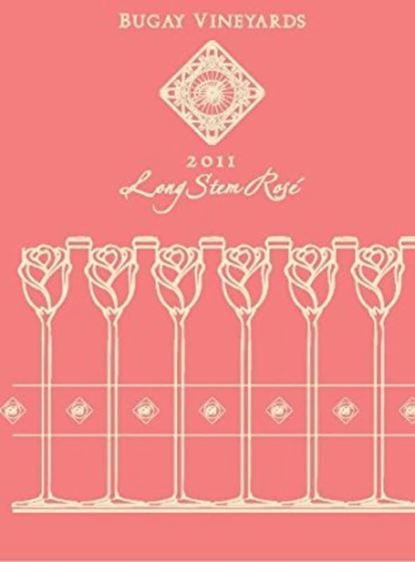 Bugay Vineyards Long Stem Rose 2011 Front Label