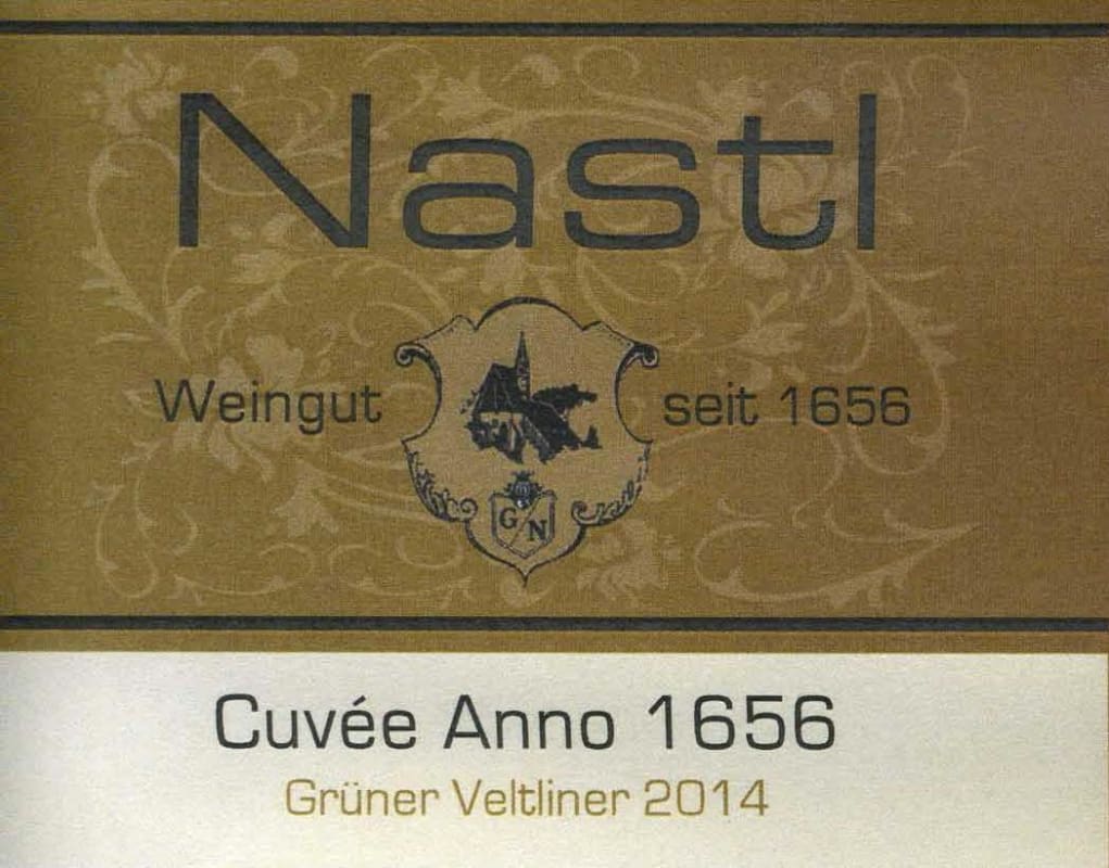 Weingut G & R Nastl Cuvee Anno 1656 Gruner Veltliner 2014 Front Label