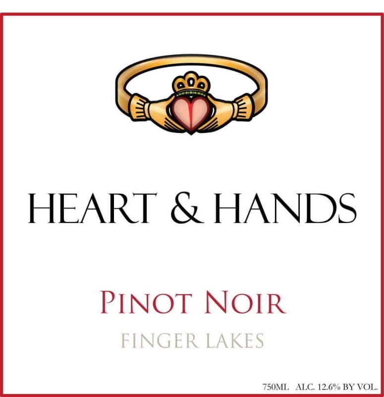 Heart & Hands Wine Company Pinot Noir 2013 Front Label