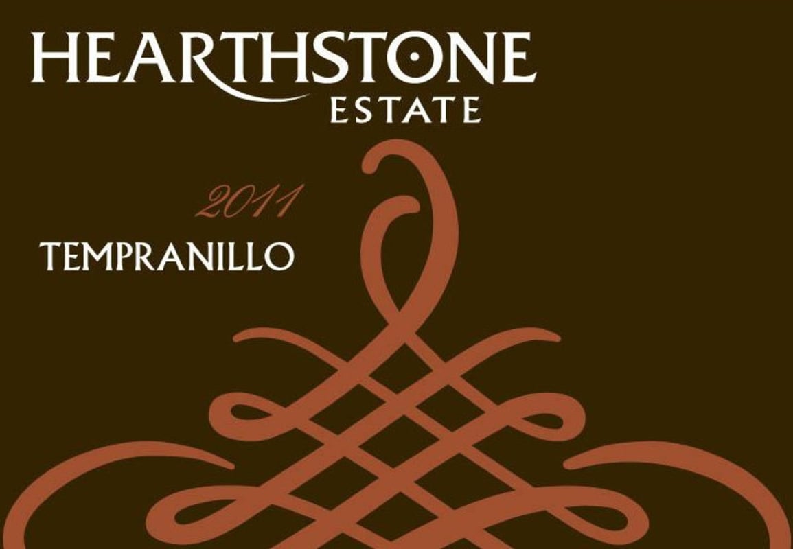 Hearthstone Vineyard & Winery Tempranillo 2011 Front Label