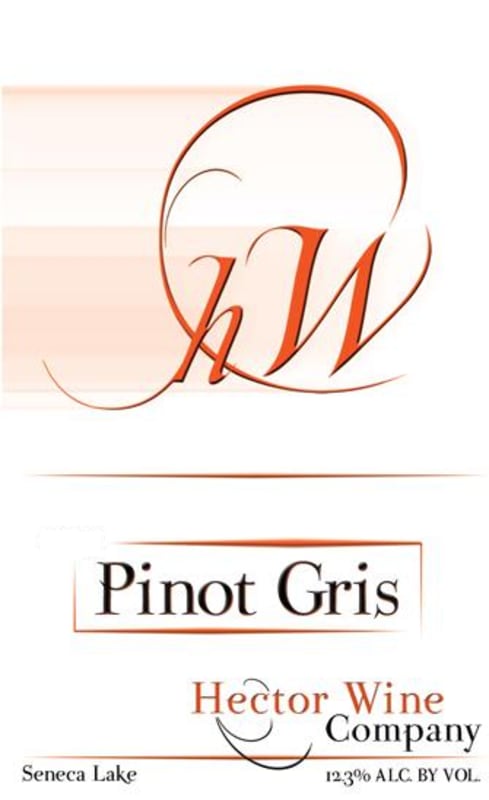 Hector Wine Company Pinot Gris 2015 Front Label