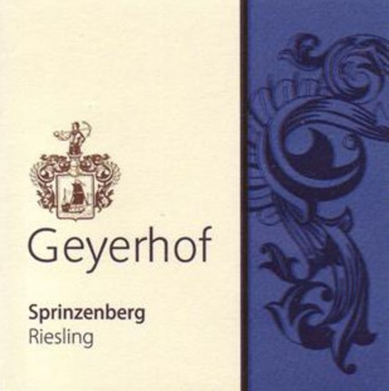 Weingut Geyerhof Sprinzenberg Riesling 2014 Front Label
