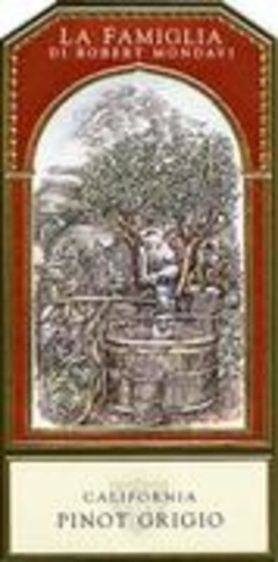 La Famiglia Pinot Grigio 1996 Front Label