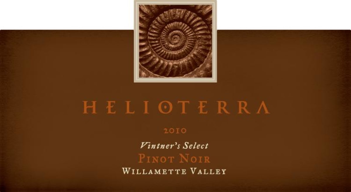 Helioterra Wines Vintners Select Pinot Noir 2010 Front Label