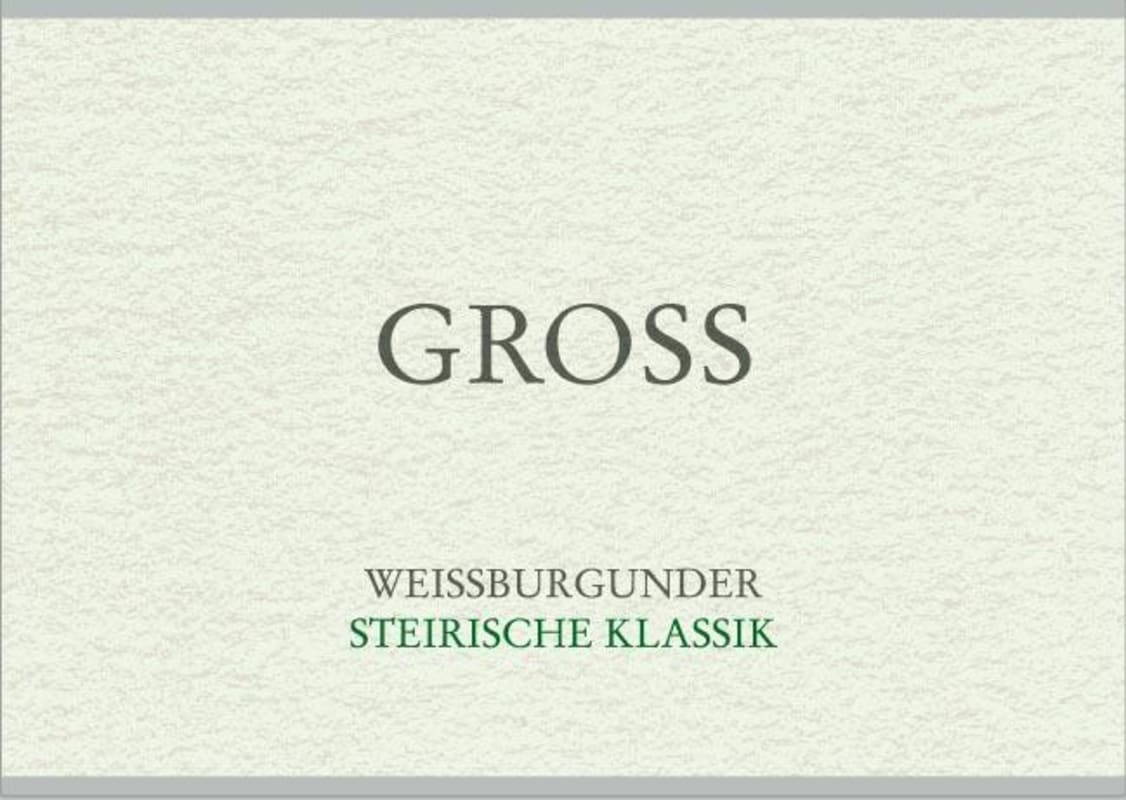 Weingut Gross Steirische Klassik STK Weissburgunder 2015 Front Label