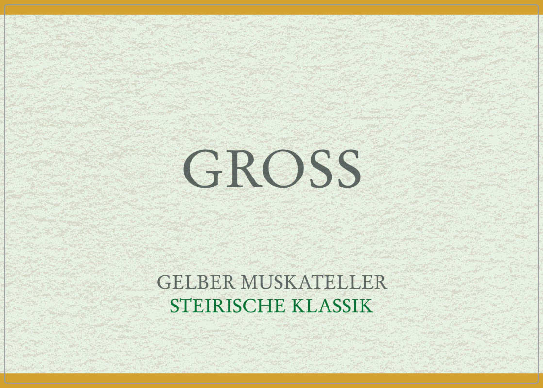 Weingut Gross Steirische Gelber Klassik STK Muskateller 2012 Front Label