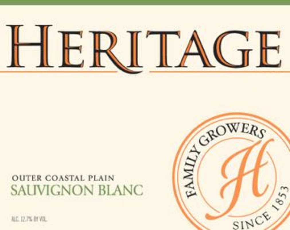 Heritage Vineyard Sauvignon Blanc 2014 Front Label