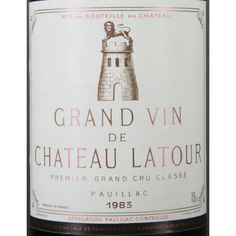 Chateau Latour (bin soiled label) 1983 Front Label