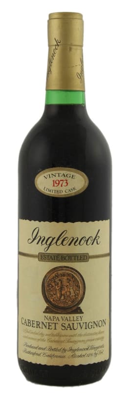 Inglenook CASK A-14 Cabernet Sauvignon 1973 Front Bottle Shot