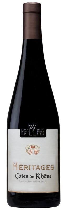 Ogier Heritages Cotes du Rhone Rouge 2016 Front Bottle Shot