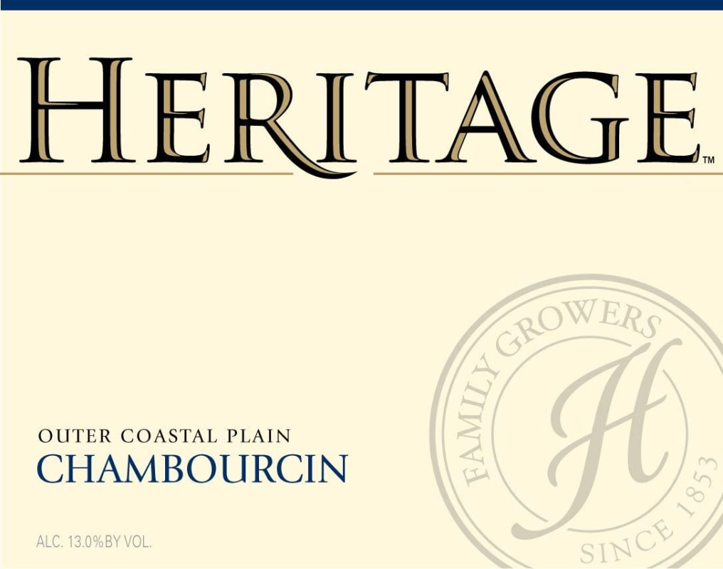Heritage Vineyard Chambourcin 2014 Front Label
