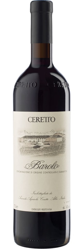 Ceretto Barolo 2014 Front Bottle Shot