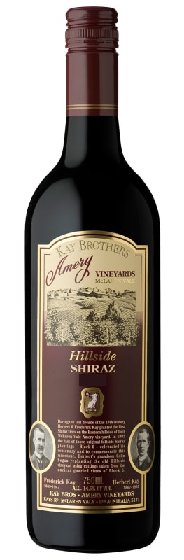 Kay Brothers Hillside Shiraz 2014 Front Bottle Shot