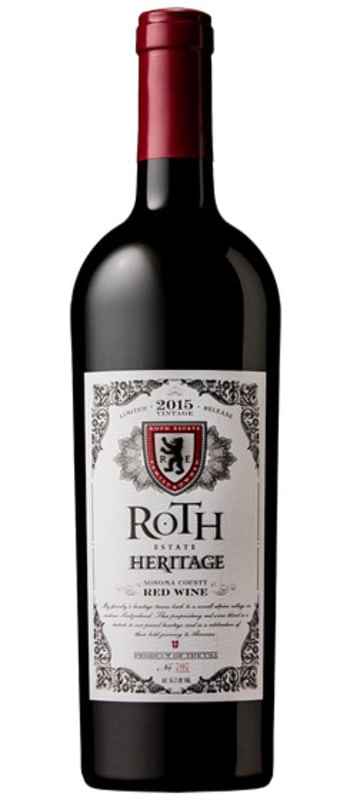 Roth Estate Heritage Red 2015 Front Bottle Shot